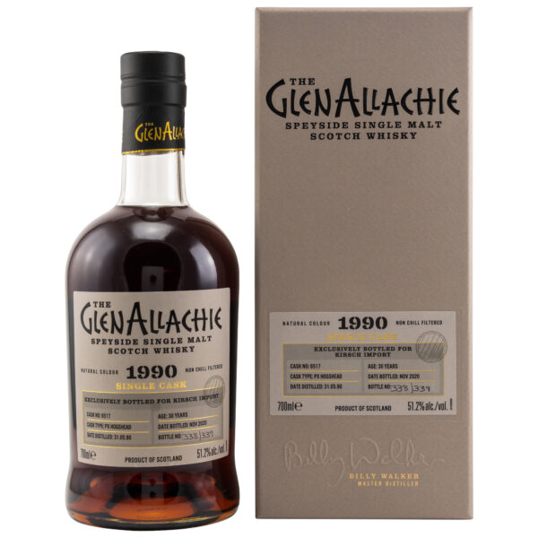 GlenAllachie 1990 PX Hogshead, 51,2 %