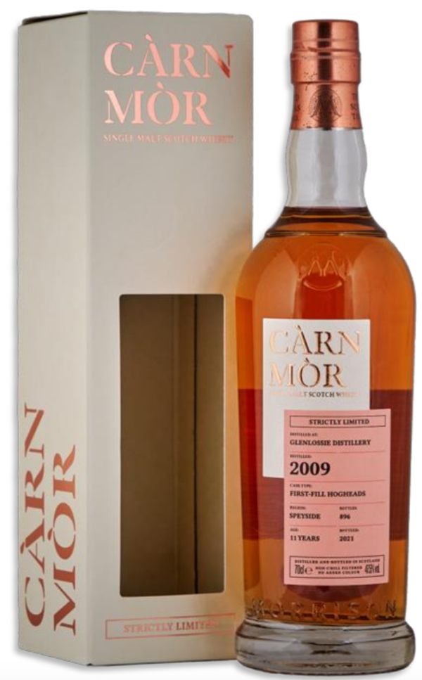 Glenlossie 2009, Càrn Mòr Strictly Limited, 47,5%vol, 1st fill bourbon