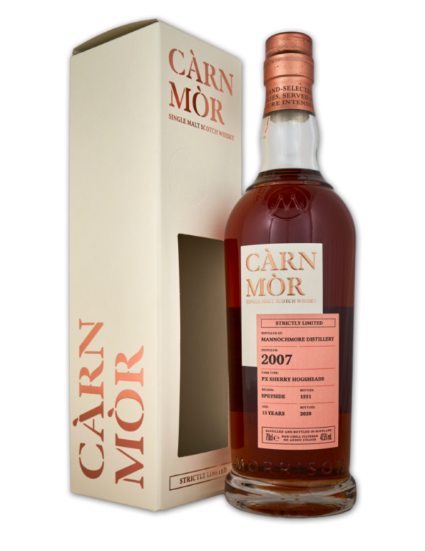 Mannochmore 2007, Càrn Mòr Strictly Limited, 47,5%vol, PX Sherry