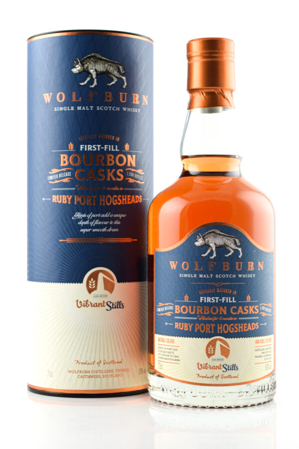 Wolfburn, Ruby Port Finish, 50 %