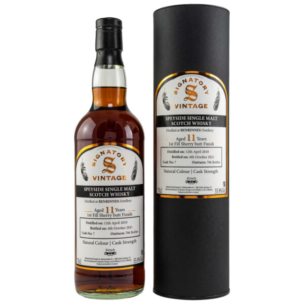 Benrinnes, 11 y.o., very dark sherry, Signatory Vintage