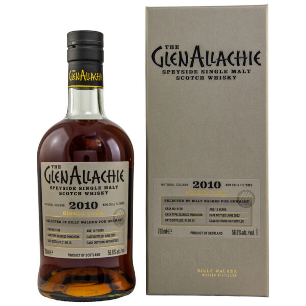 GlenAllachie 2010 oloroso cask, 56,6 %