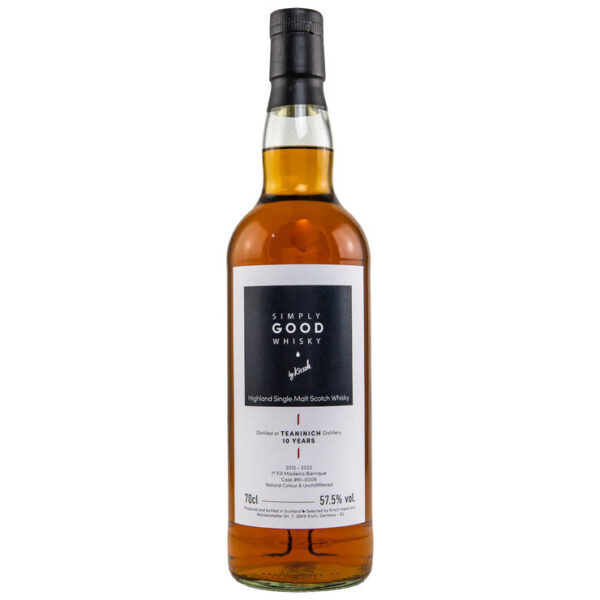 Teaninich 2012, Simply Good Whisky, Madeira Cask, 57,5%vol