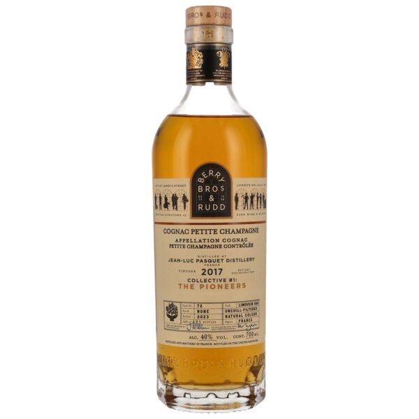 Pasquet Cognac 2017, PIONEER COLLECTION, 40 %, Cognac Petite Champagne