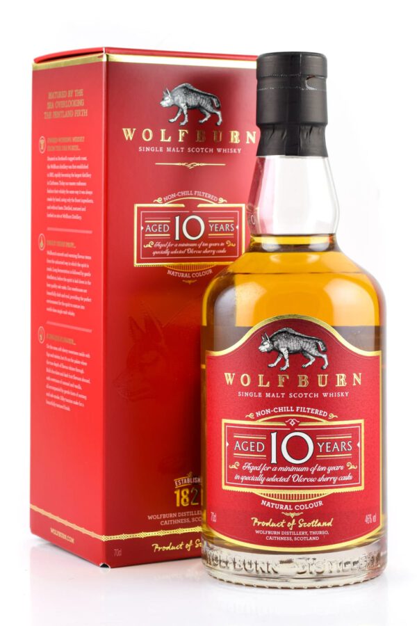 Wolfburn 10 y.o., oloroso sherry, 46 %
