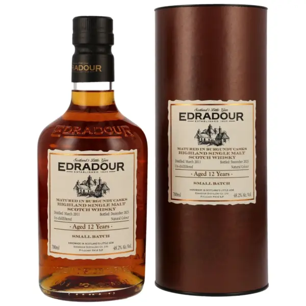 Edradour 2011, burgundy cask, small batch 12 y.o., 48,2 %