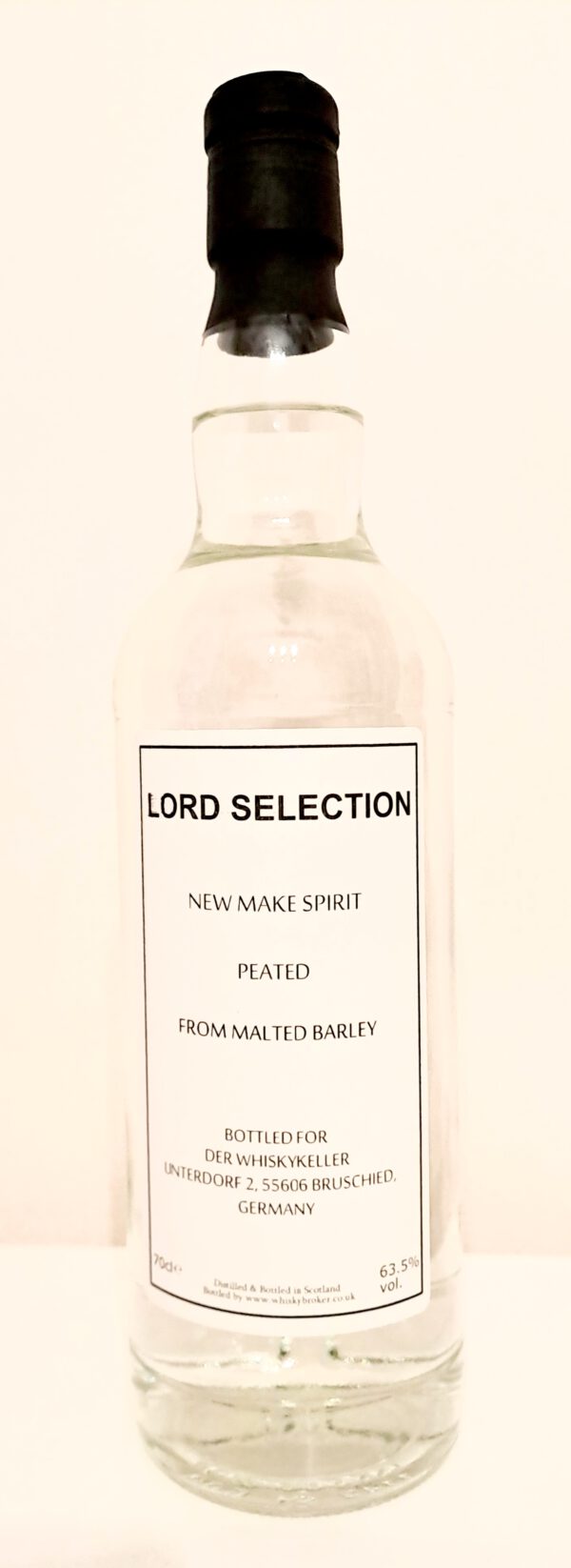LORD SELECTION, New Make Spirit, peated from malted barley, 63,5%