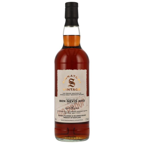 Ben Nevis 2015, 1st & 2nd fill oloroso sherry, 8 y.o., 57,1 %, 100 proof edition #5
