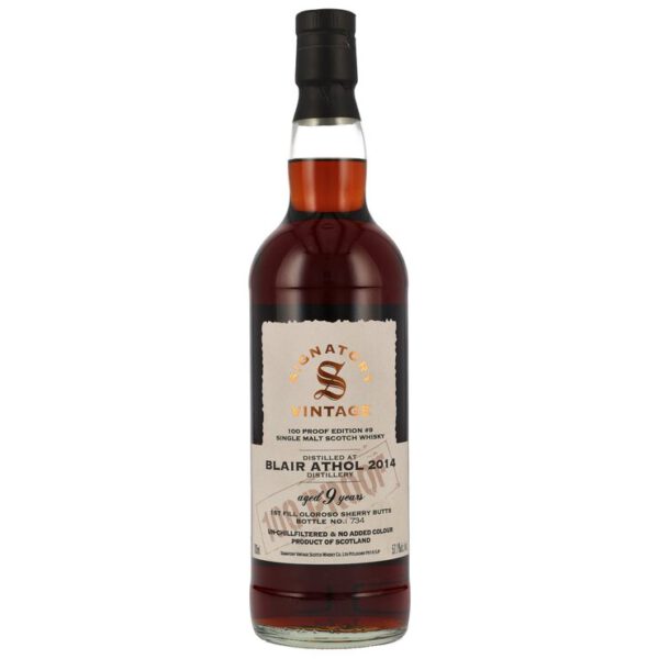 Blair Athol 2014, 1st fill oloroso sherry, 9 y.o., 57,1 %, 100 proof edition #9