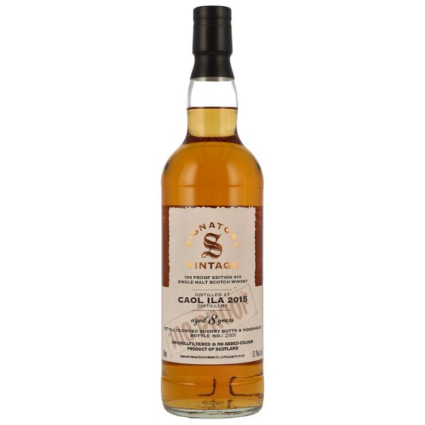 Caol Ila 2015, 1st fill oloroso sherry, 8 y.o., 57,1 %, 100 proof edition #10