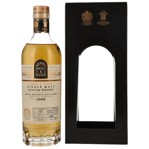 Royal Brackla 2008, Berry Bros. & Rudd, 52,6 %